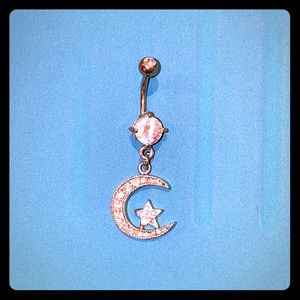 Moon & Star Belly Ring